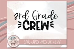 3rd Grade Crew svg, SVG for First Day, Third grade svg, 3rd Product Image 2
