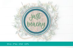 Just Beachy SVG, Beach House SVG, Glowforge SVG, Laser SVG Product Image 1