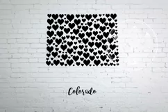 Colorado map with hearts Product Image 2