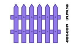 Colored Fence Icon Product Image 1