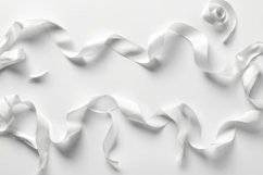 White Ribins Background Wallpaper Product Image 1