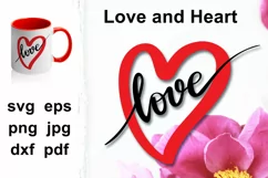 Love quotes in heart svg, Valentines day svg, heart love svg Product Image 1