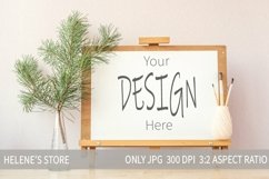 Easel mockup Bundle. Easel landscape frame mock up, jpg Product Image 13