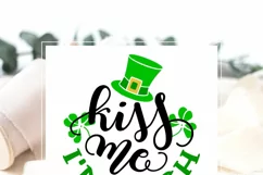 Kiss Me I'm Irish SVG | Funny St. Patrick's Day Cut File Product Image 2