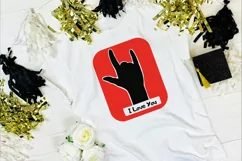 I love you t-shirt svg print. Product Image 3