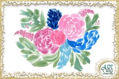 Watercolor Wood Signs , Floral Bouquets , flower arrangement Product Image 6