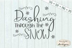 Dashing Through The Snow - Winter - Christmas SVG DXF Product Image 2