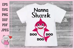 Nanna Shark SVG, DXF, AI, EPS, PNG, JPEG Product Image 2