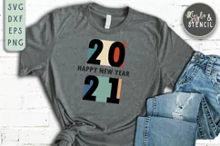 New Years 2021 SVG - PNG, DXF, SVG, EPS, Cut File Product Image 5