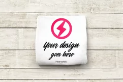 Square Folded Shirt Photoshop PSD & PNG Product Mockup Product Image 3