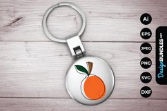 Monoline Fruits Keychain Product Image 1