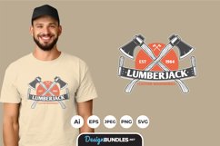 Vintage Lumberjack Emblems for T-Shirt Design Product Image 1