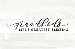 Grandkids life's greatest blessing, grandchildren svg sign Product Image 2