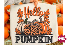 Fall Floral Pumpkin Png, Hello Pumpkin Product Image 1