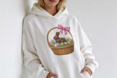 Chocolate Bunny Easter Basket PNG Product Image 6