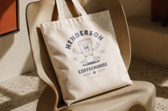 Retro Coffeehouse Cartoon Mascot Design Product Image 7