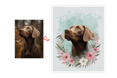 Floral-Inspired Custom Pet Art Product Image 2