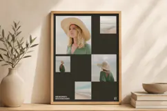 Clean Grid Travel Mood Board Photo Collage | Editable Canva Product Image 6