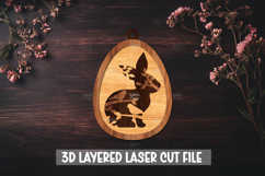 6 3D Layered Easter Egg Laser Cut File,Template for Cutting Product Image 7