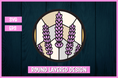 8 Layered Flowers Stained Glass SVG | 3D Paper Cut Floral Product Image 7