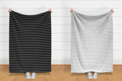 Black &amp; White Seamless Stripe Patterns Product Image 6