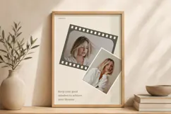 Film Strip Neutral Photo Collage Editable Canva Template Product Image 6