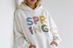 Spring 3D Floral Letters PNG Product Image 6