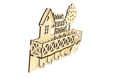 Keyholder - laser cut file, Home sweet home stand SVG laser Product Image 3