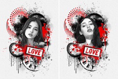 Street Art Inspired Watercolor Splatter Illustration Product Image 6