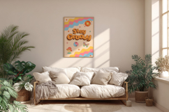Groovy Retro Clipart Set, 70s Boho Hippie SVG Elements Product Image 6