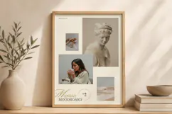 Elegant Neutral Moodboard Photo Collage Template Product Image 6