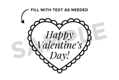 Simple Doodle Heart Clip Art Set Product Image 3