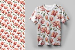 Watercolor Magnolia Patterns Product Image 6