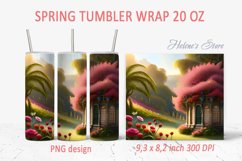 Tumbler sublimation 20 oz |spring flowers tumbler wrap | PNG Product Image 1