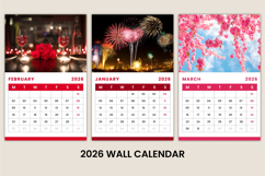 2026 Full Year Wall Calendar Canva Templates Product Image 5