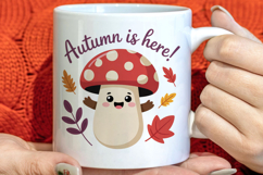 Cute Autumn Season Welcome Clipart PNG Product Image 1