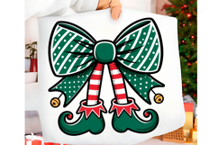 Christmas Coquette Elf Bow Png Product Image 1