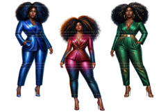 18 Black Woman Clipart, Afro Boss Lady Sublimation PNG Product Image 6