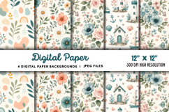 Digital Paper Backgrounds JPG Product Image 1