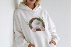 Knitted Easter Bunny Butt PNG Product Image 6