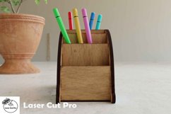 Desktop organizer for kids | pencil case with boho rainbow Product Image 6