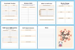2024-2025 Self-Love Workbook Canva Product Image 6