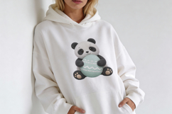 Easter Panda Crochet PNG Clipart Product Image 6