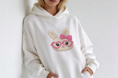 Knitted Easter Bunny with Glasses PNG Product Image 6