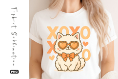 Cute Puppy XOXO T-Shirt Sublimation PNG Product Image 1