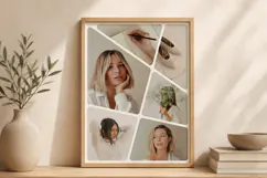 Geometric Segmented Stacked Photo Collage | Editable Canva Product Image 6