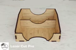 desk organizer For business Card | wooden box svg | SVG Product Image 6