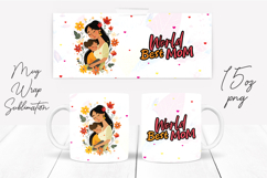 Happy Mother's Day Mug Wrap Sublimation Design Product Image 1