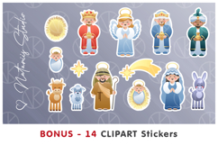 Christmas Nativity Scene Clipart Bundle. DIY Crafting. Product Image 6