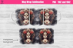 Catherine Skull Mug Sublimation 11OZ and 15OZ Product Image 1
